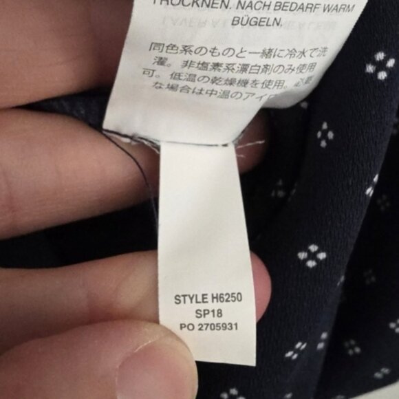 J Crew Dark Blue Pin Dot Jumpsuit Size 0 NEW - Picture 12 of 14